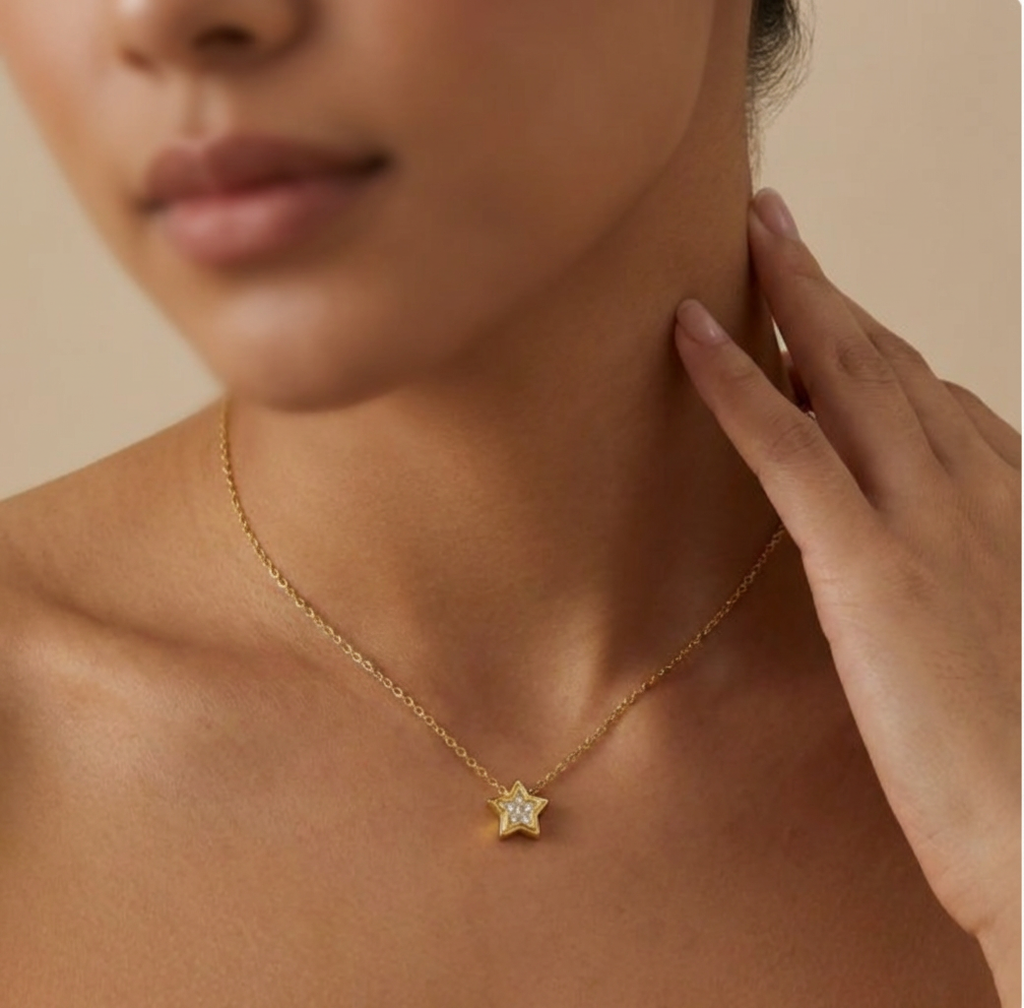 Collier Étoile Scintillante