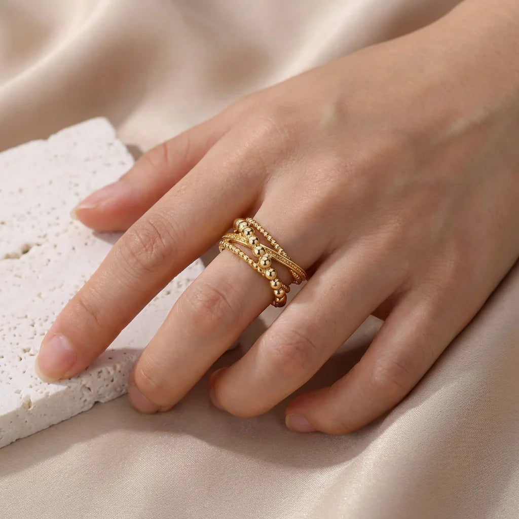 Bague torsadée vintage