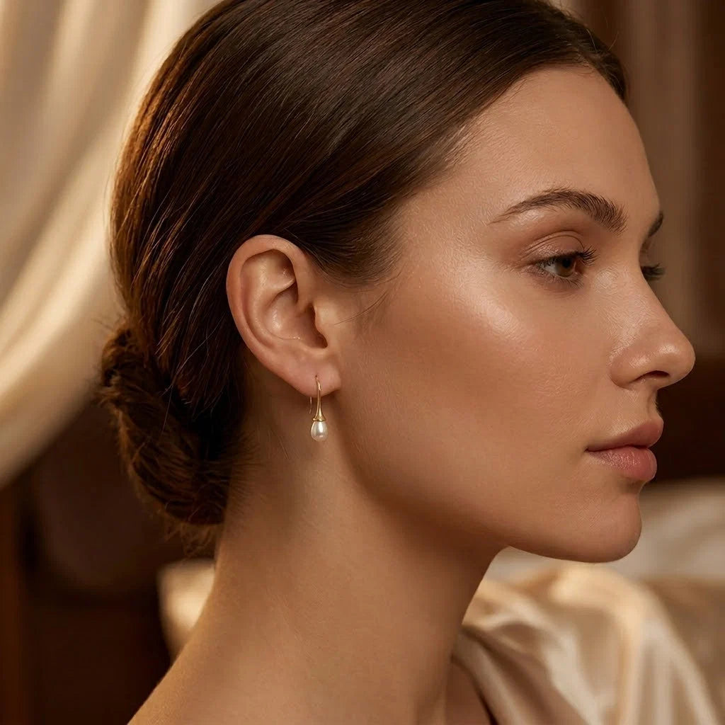 Boucles Perles Dorées