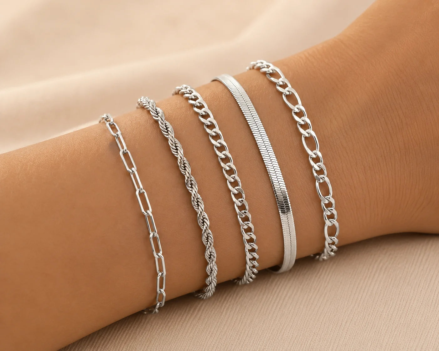 Ensemble de Bracelets Dorés