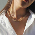 Collier chaîne doré