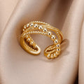 Bague torsadée vintage