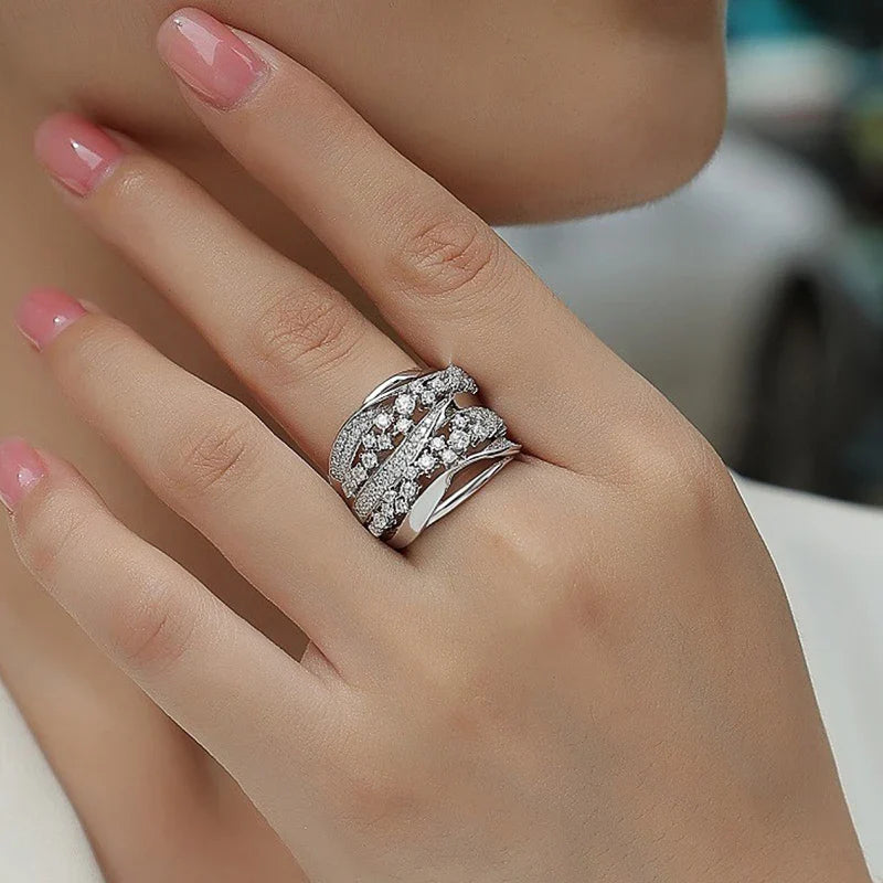Bague cristal luxe