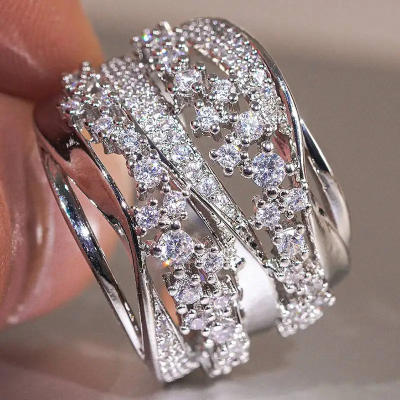 Bague cristal luxe