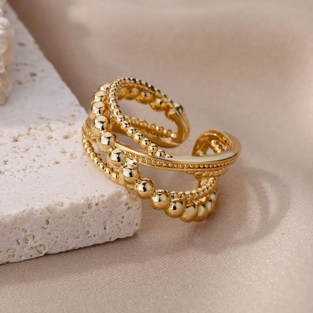 Bague torsadée vintage