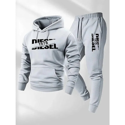 Men's Hooded Tracksuit Set – Casual Autumn Jogger Outfit