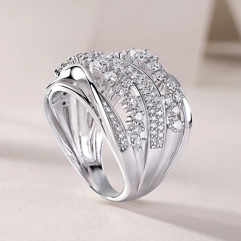Bague cristal luxe
