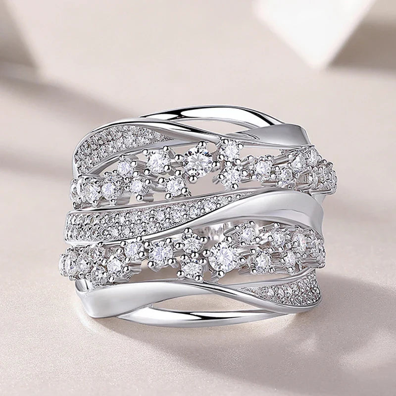 Bague cristal luxe