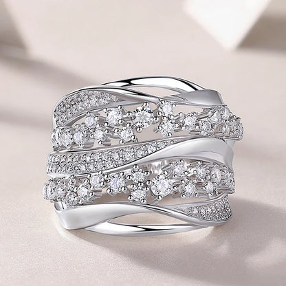 Bague cristal luxe