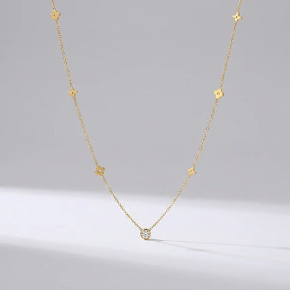 Collier trèfle délicat