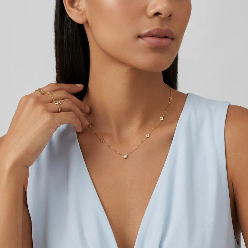 Collier trèfle délicat