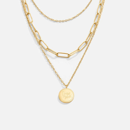 Collier Superposé avec Pièces Vintage
